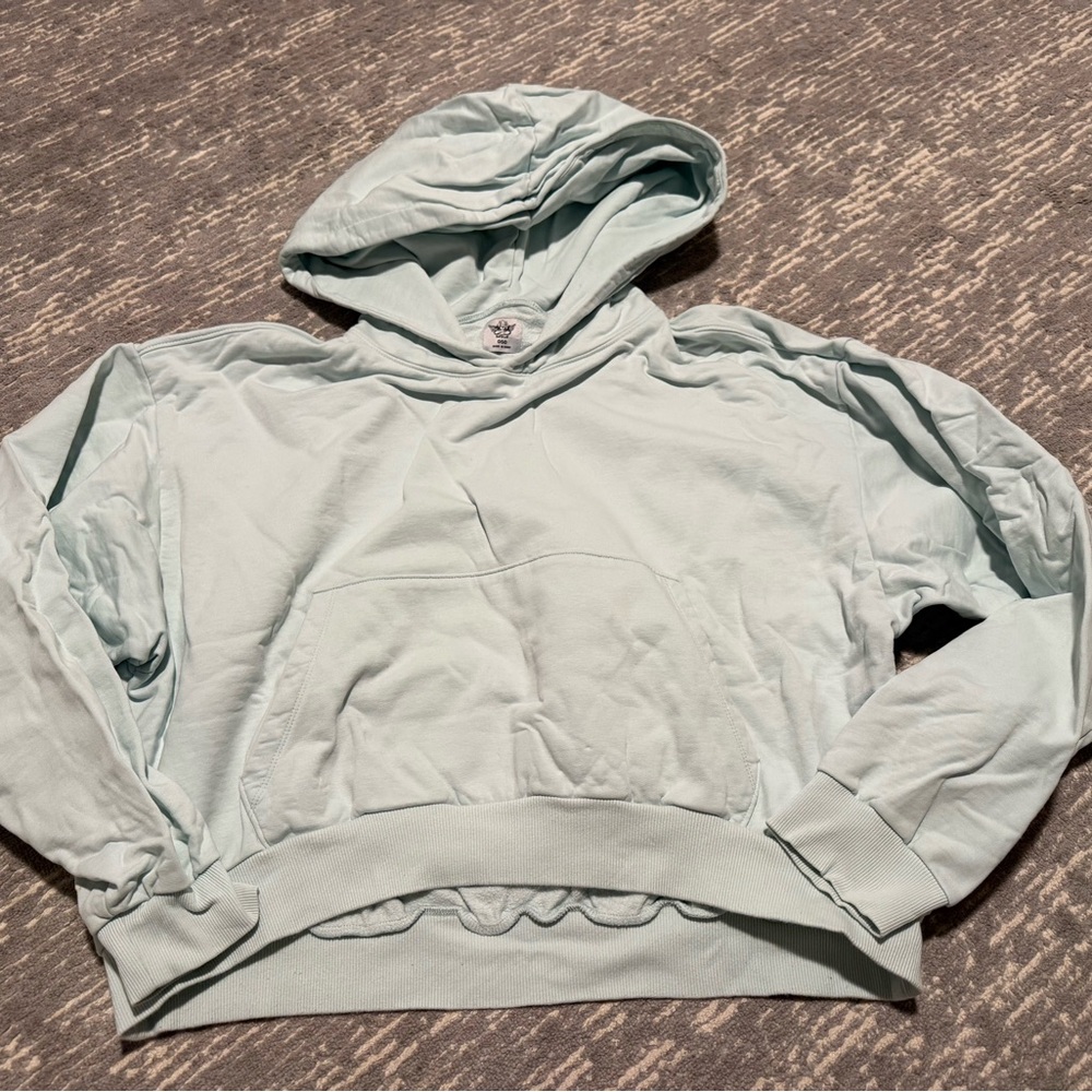 Boys Lie mine green cropped hoodie OS